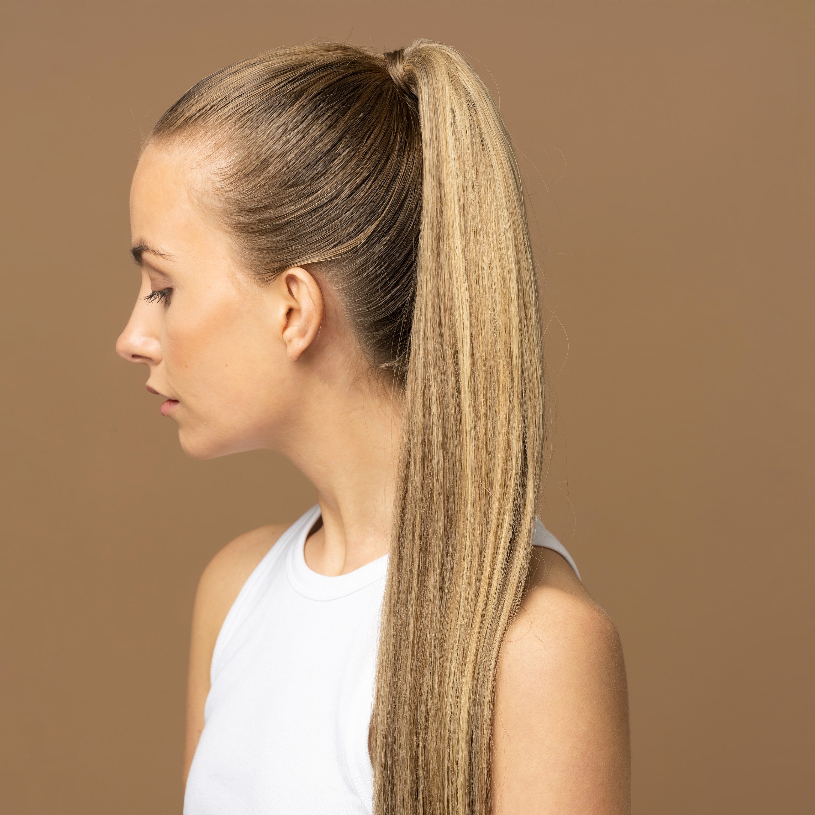 Clip in Ponytail - Natural Brown Mix 3/10